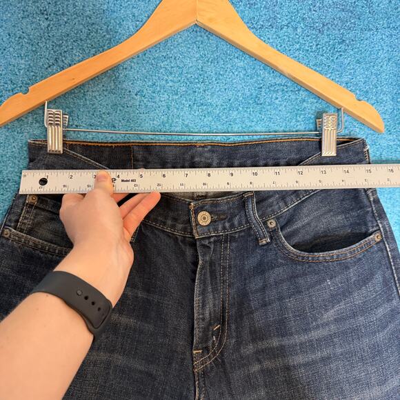 Levis 514 Jeans W30 L30 Mens Dark Blue Straight Fit Vintage Denim Fits 30x29 - Picture 3 of 14